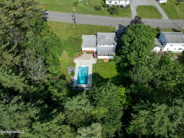 31 Autumn Dr, North Adams, MA 01247 - aerial view of a pool
