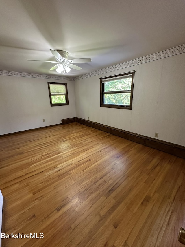 31 Autumn Dr, North Adams, MA 01247 - spare room featuring light wood-style flooring and a ceiling fan