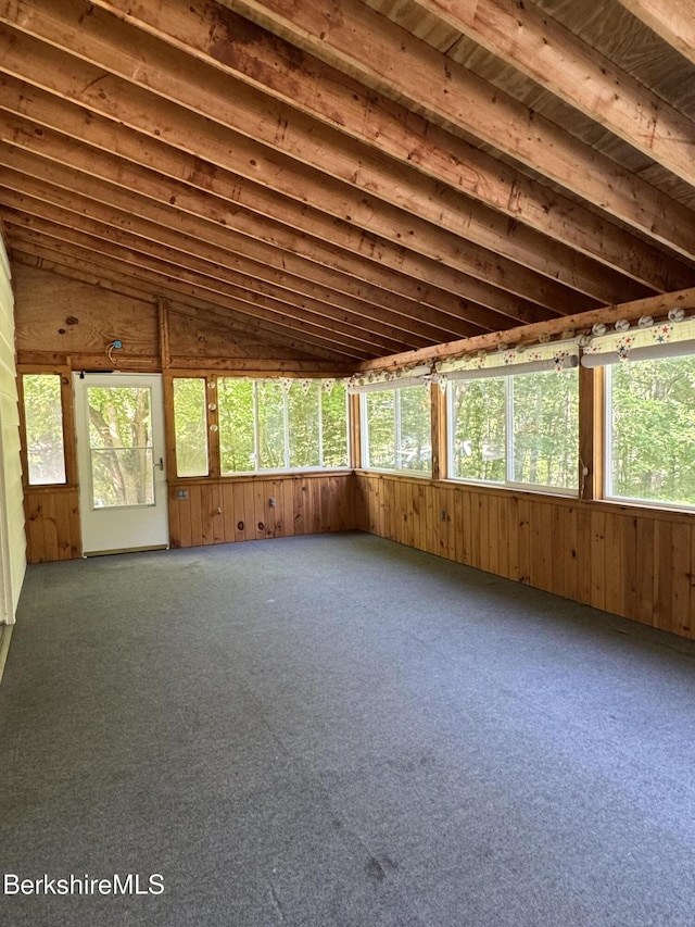 31 Autumn Dr, North Adams, MA 01247 - unfurnished sunroom with lofted ceiling
