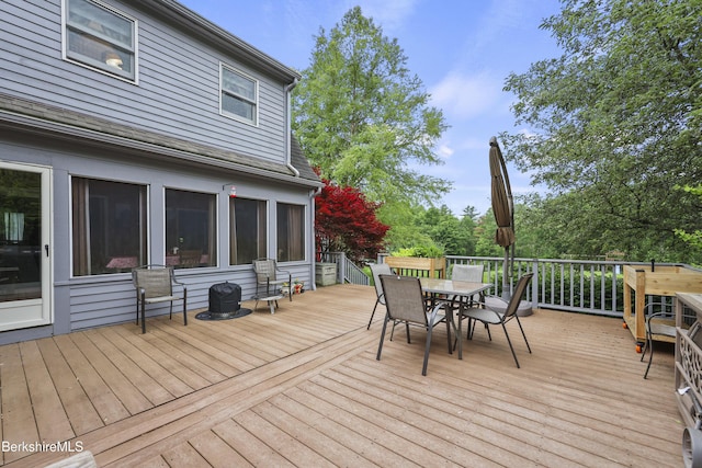 135 E St, Lee, MA 01238 - deck featuring outdoor dining space