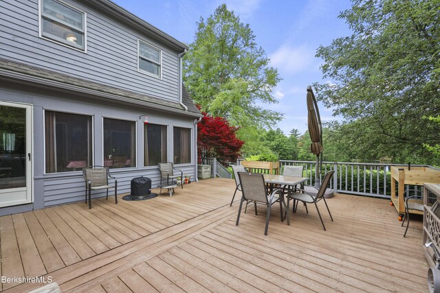 135 E St, Lee, MA 01238 - deck featuring outdoor dining space