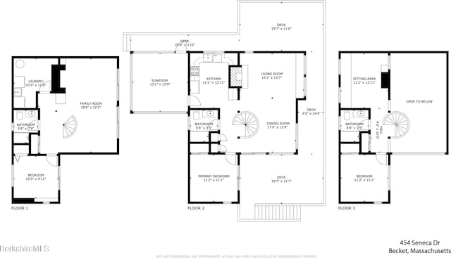 454 Seneca Dr, Becket, MA 01223 - view of property floor plan