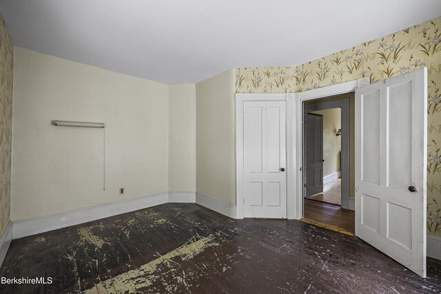 34-36 Crandall St, Adams, MA 01220 - unfurnished room with baseboards and wallpapered walls