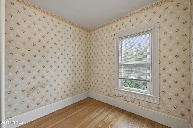 34-36 Crandall St, Adams, MA 01220 - unfurnished room with light wood-style flooring and baseboards