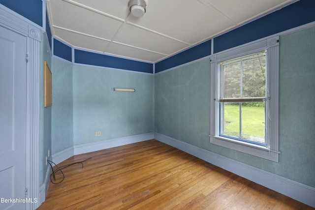 34-36 Crandall St, Adams, MA 01220 - unfurnished room with wood finished floors and baseboards