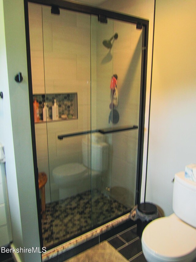 805 Savoy Rd, Cheshire, MA 01225 - bathroom featuring toilet and a stall shower