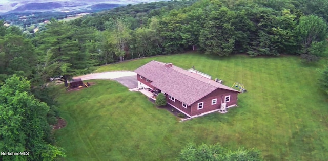 805 Savoy Rd, Cheshire, MA 01225 - view from above of property with a heavily wooded area