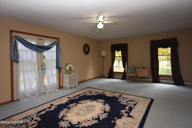 131 Wilshire Dr, Cheshire, MA 01225 - interior space with carpet floors, baseboards, and ceiling fan