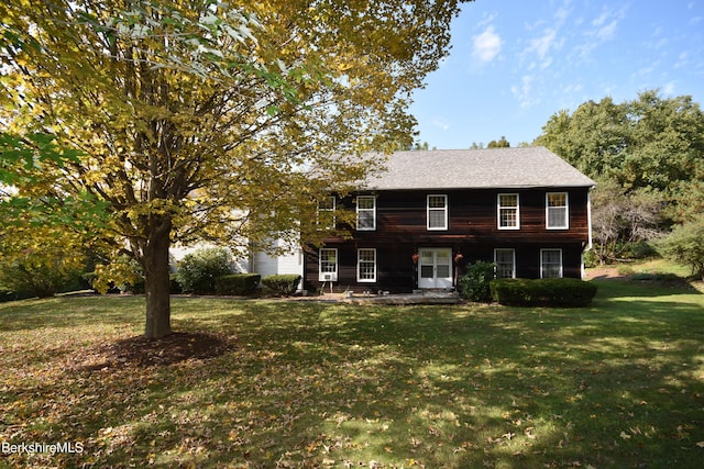 131 Wilshire Dr, Cheshire, MA 01225 - view of front of home with a front lawn and a patio