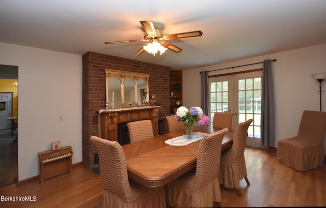 131 Wilshire Dr, Cheshire, MA 01225 - dining space with light wood finished floors and a ceiling fan