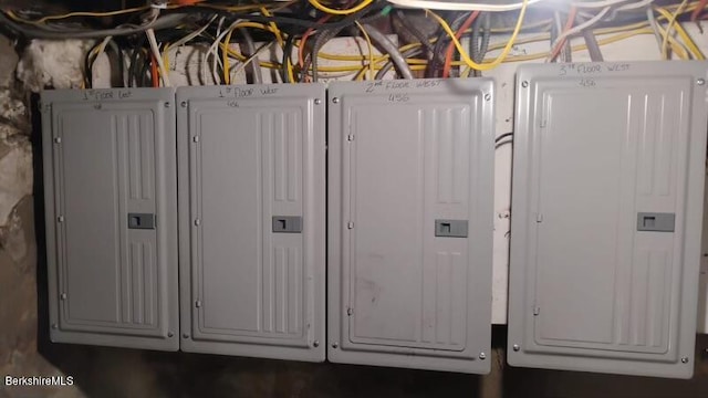 utility room with electric panel