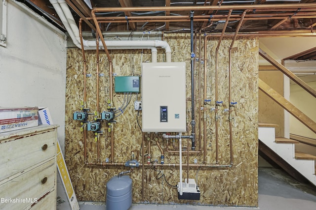 127 Gamwell Ave, Pittsfield, MA 01201 - utility room with tankless water heater
