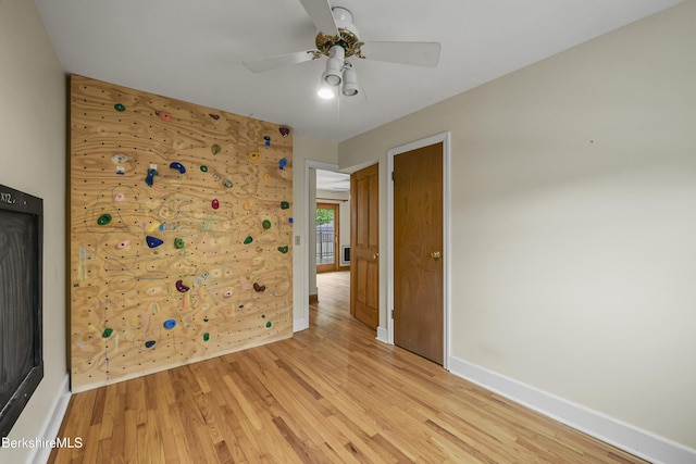 127 Gamwell Ave, Pittsfield, MA 01201 - spare room with light wood-style floors and ceiling fan