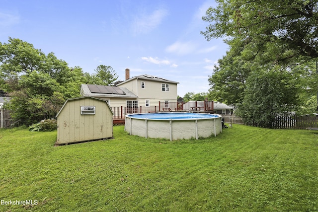 127 Gamwell Ave, Pittsfield, MA 01201 - view of yard featuring a storage shed and a deck