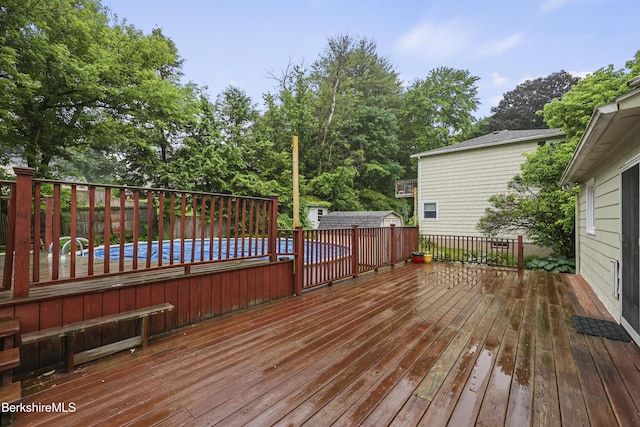 127 Gamwell Ave, Pittsfield, MA 01201 - deck featuring a storage unit