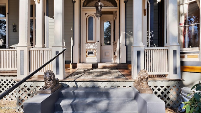 6 Eileen Dr, Rensselaer, NY 12144 - entrance to property with a porch