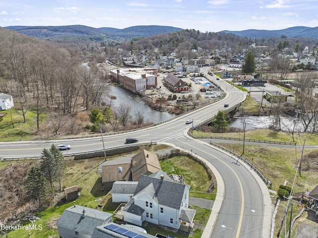 20 Summer St, Lee, MA 01238 - bird's eye view with a residential view and a mountain view