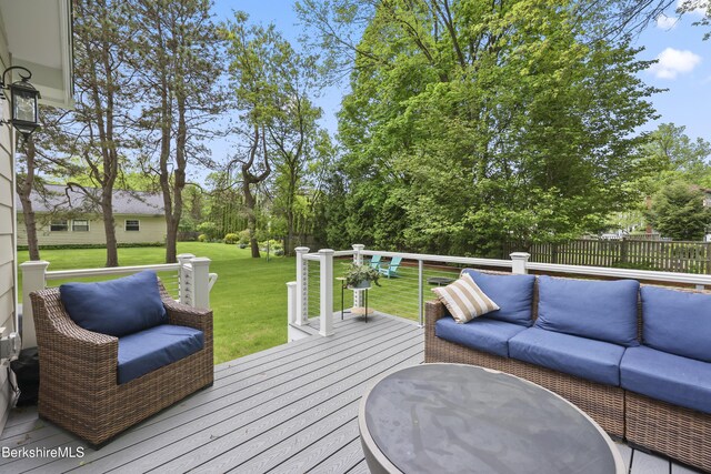 4 Woodlawn Dr, Williamstown, MA 01267 - deck featuring outdoor lounge area