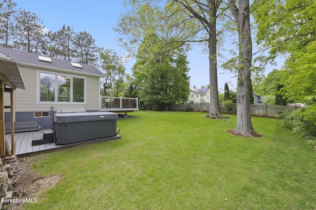 4 Woodlawn Dr, Williamstown, MA 01267 - view of yard featuring a hot tub and a deck