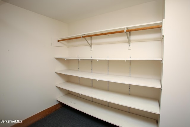 view of storage area