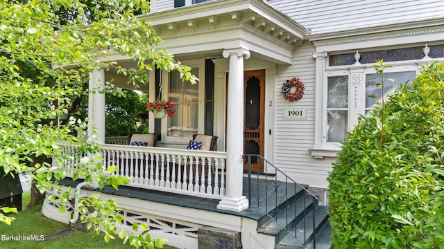 2 Melrose St, Adams, MA 01220 - doorway to property with covered porch