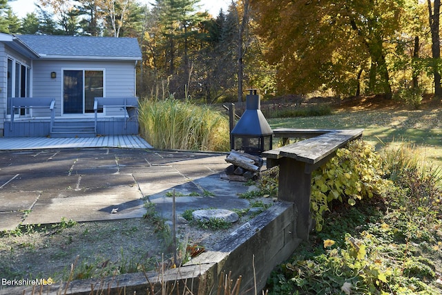 exterior space featuring a patio