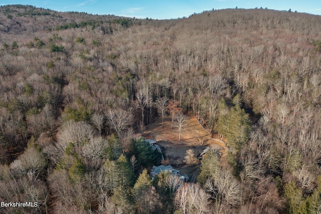 bird's eye view featuring a mountain view