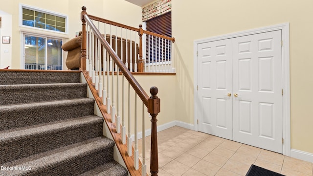 14 Alpine Trl # 14, Pittsfield, MA 01201 - stairway featuring tile patterned floors and baseboards