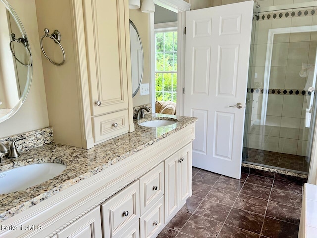 121 E Dugway Rd, Lenox, MA 01240 - bathroom with double vanity and a stall shower