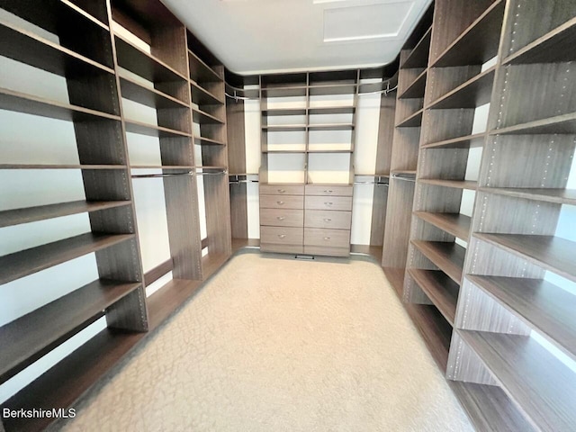 121 E Dugway Rd, Lenox, MA 01240 - walk in closet featuring attic access