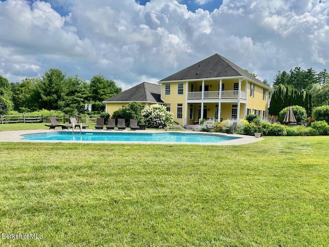 121 E Dugway Rd, Lenox, MA 01240 - view of pool featuring a patio and an outdoor living space