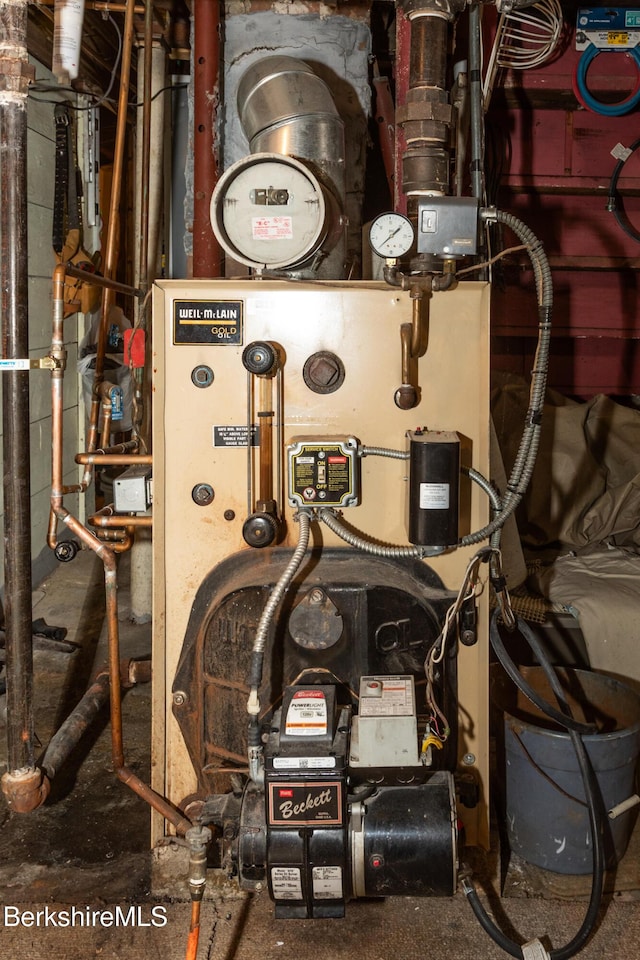 76 Lime St, Adams, MA 01220 - utilities featuring a heating unit