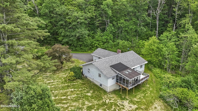 1310 Lenox Rd, Richmond, MA 01254 - view from above of property featuring a forest