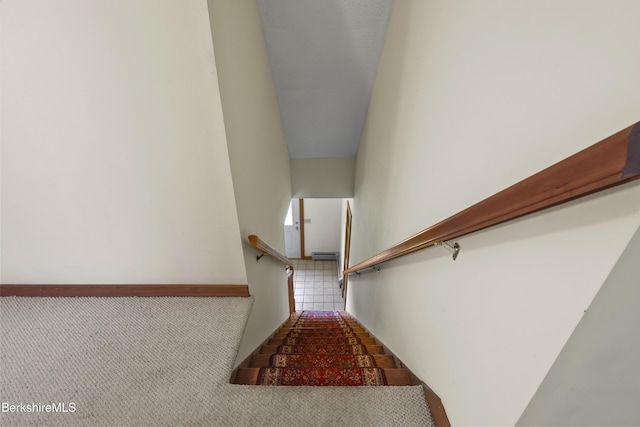 64 Blotz Rd, Washington, MA 01223 - staircase with baseboard heating