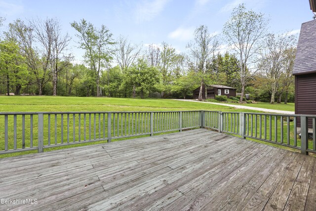 64 Blotz Rd, Washington, MA 01223 - deck featuring a yard