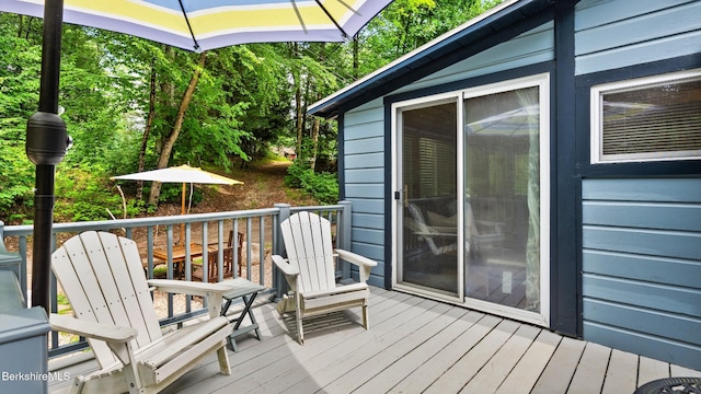 25 Pine St, New Marlborough, MA 01230 - view of deck