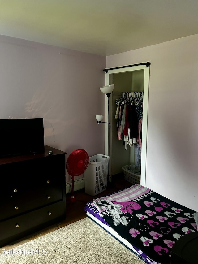 89-91 N Summer St, Adams, MA 01220 - bedroom featuring a baseboard radiator and a closet