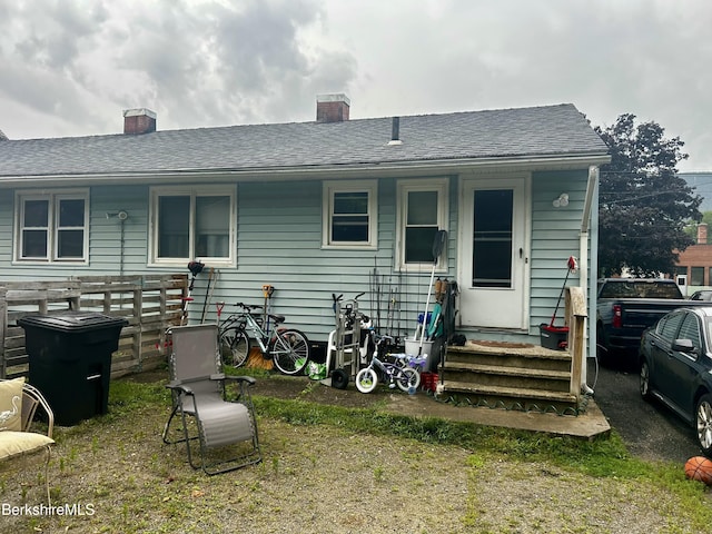 89-91 N Summer St, Adams, MA 01220 - rear view of property featuring a chimney