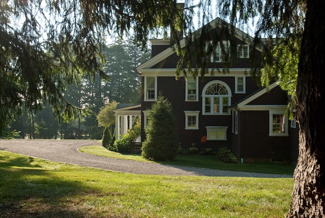 221 Bulkley St, Williamstown, MA 01267 - view of side of home with a lawn and driveway