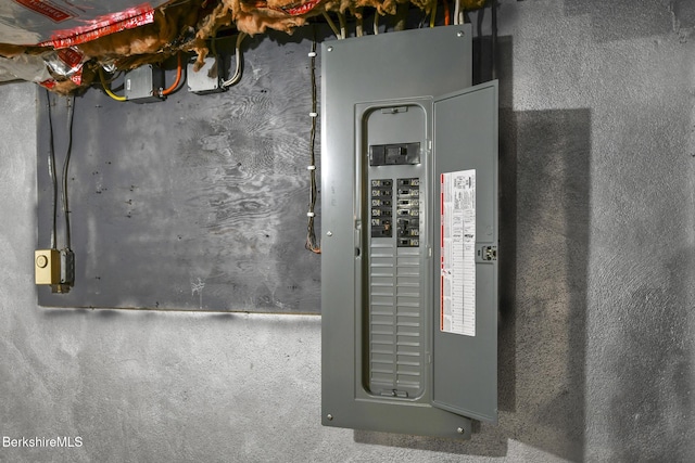 utility room featuring electric panel