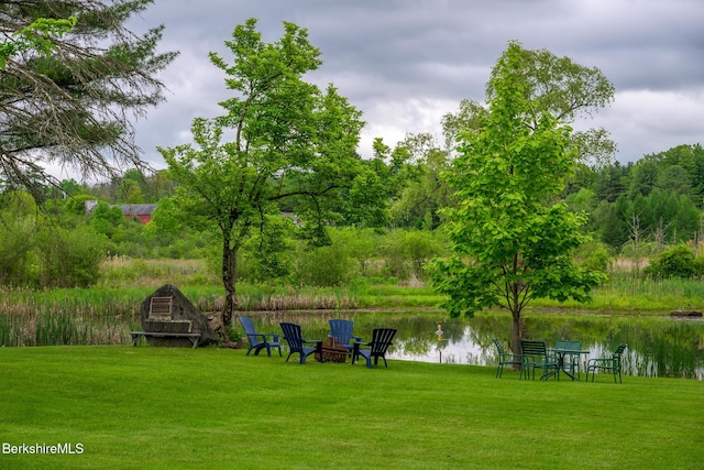 2 Wallace Rd Dh-B, Unit Dh-B Stockbridge, MA 01262 - view of grassy yard with a water view