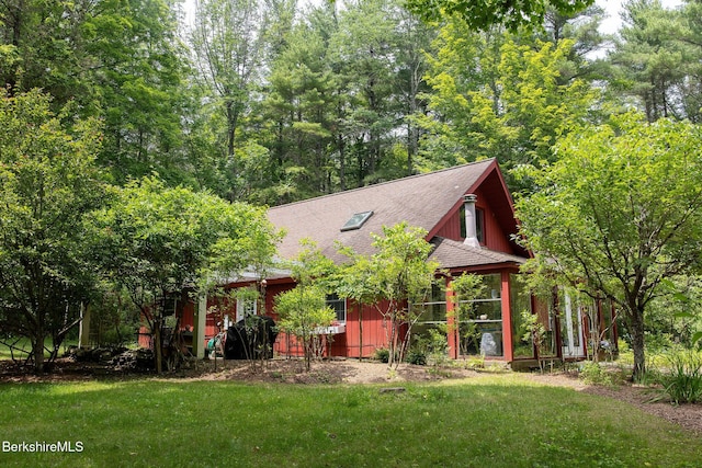662 Foley Rd, Sheffield, MA 01257 - view of front of property with roof with shingles and a front yard