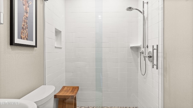 13 Taconic Ave, Lenox, MA 01240 - bathroom with toilet and a tile shower