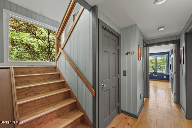 171 Lake Shore Dr, Otis, MA 01253 - staircase featuring wood finished floors