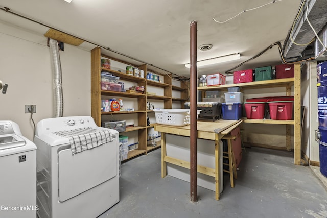 171 Lake Shore Dr, Otis, MA 01253 - finished below grade area featuring separate washer and dryer