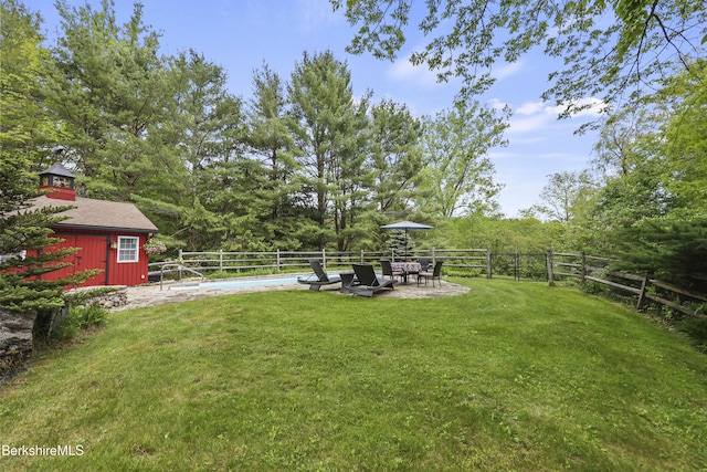 171 Lake Shore Dr, Otis, MA 01253 - view of yard with a patio area