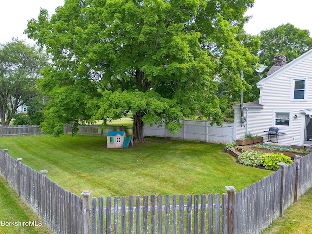 367 N Plain Rd, Great Barrington, MA 01236 - view of yard featuring a wooden deck and a fenced backyard