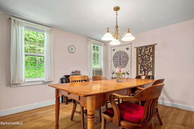160 Marion Ave, North Adams, MA 01247 - dining room featuring a chandelier, light wood-style floors, and plenty of natural light
