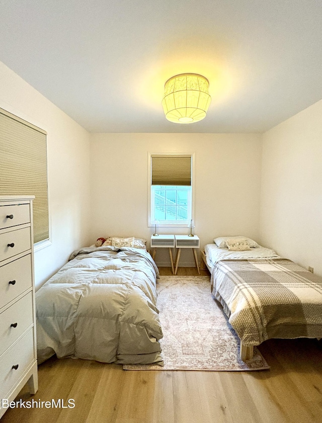 bedroom featuring light hardwood / wood-style floors