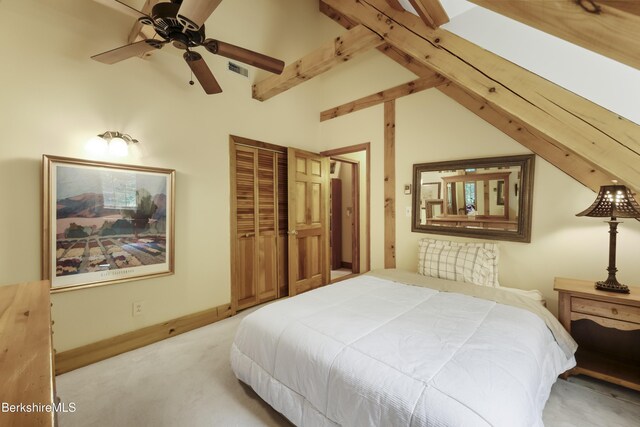 169 Jacobs Hollow Rd, Becket, MA 01223 - carpeted bedroom featuring a closet